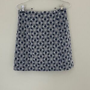 NWT Tyler Böe Pamela Cotton Daisy Embroidered A-Line Mini Skirt | Size 2